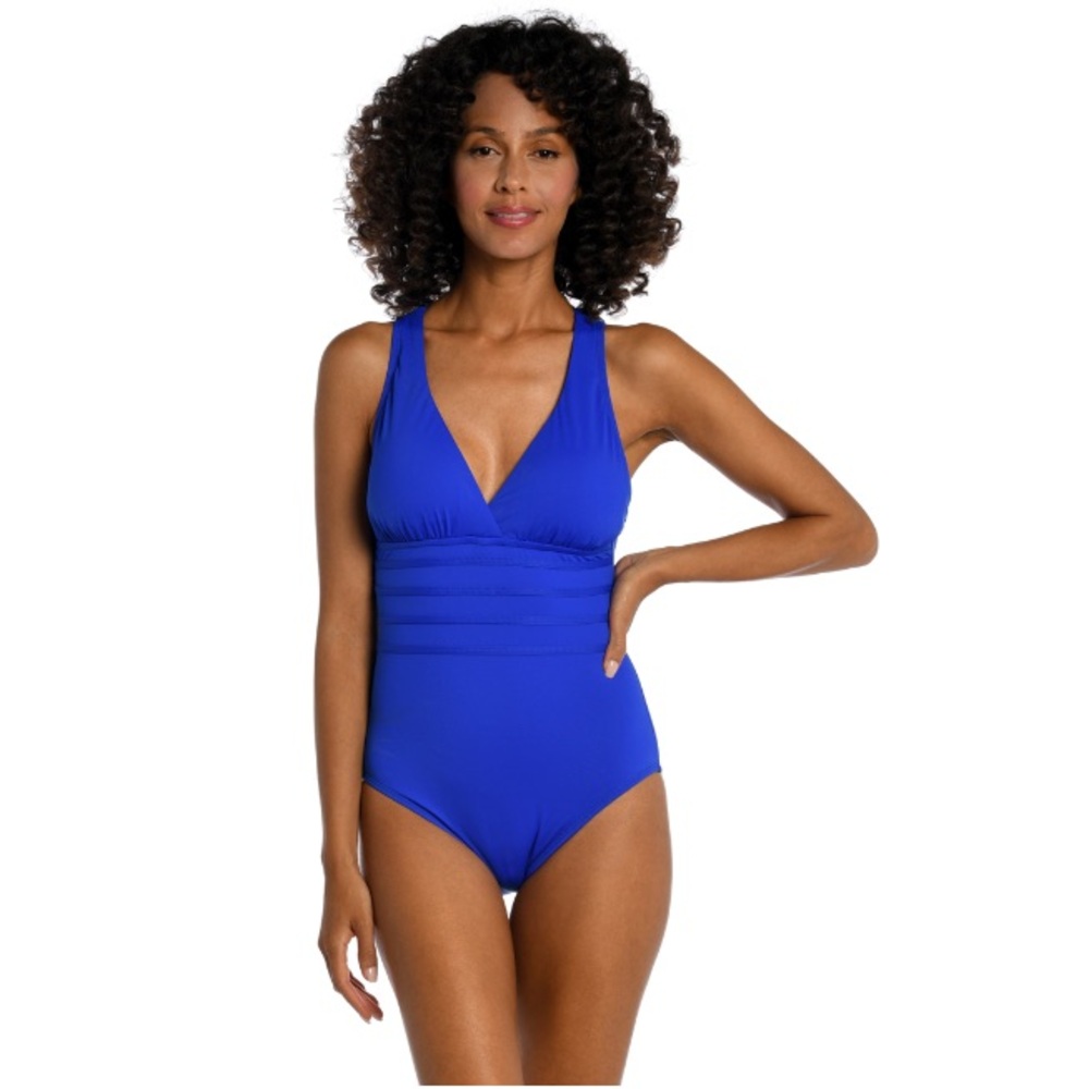La Blanca Island Goddess Multi-Strap Cross-Back One Piece